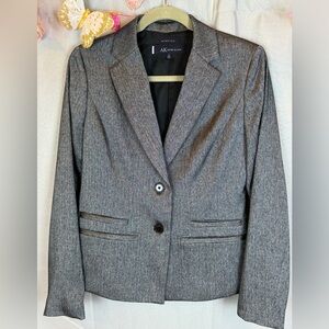 ✨Host Pick✨Anne Klein Gray Heather Two Button Stretch Blazer- Sz 6
